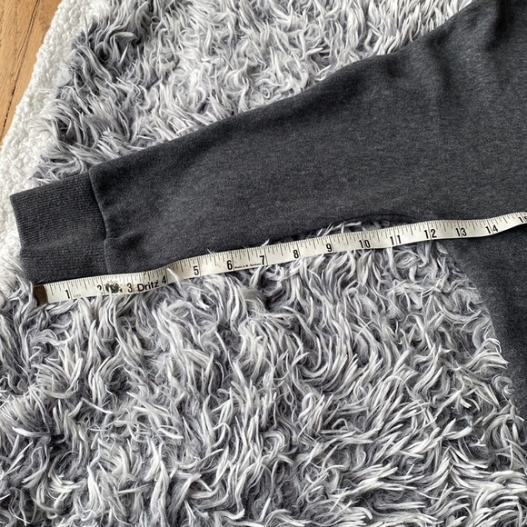 JAMES PERSE Gray Brushed Fleece Long Sleeve Dolman Dress Size 1 - Picture 14 of 17